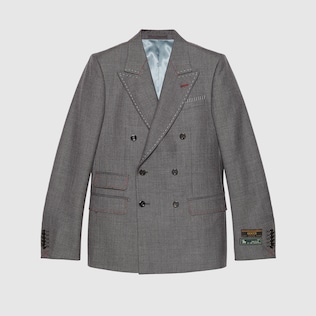 New Signoria wool jacket with stitching