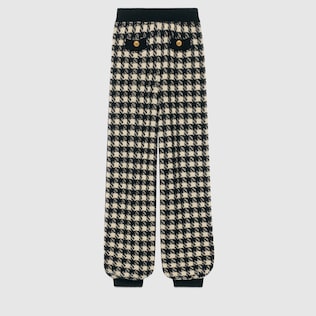 Houndstooth track bottoms
