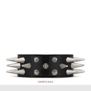 Leather choker with studs