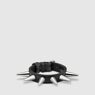 Bracciale in pelle con borchie