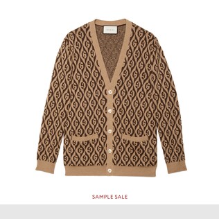 G rhombus wool cardigan