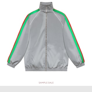 Giacca oversize in jersey reflex