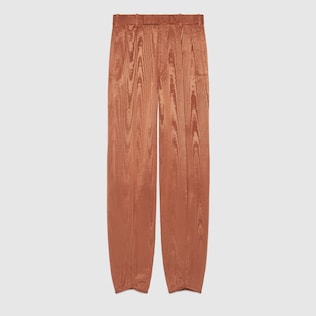 Pantalón de moaré con anudado en el tobillo