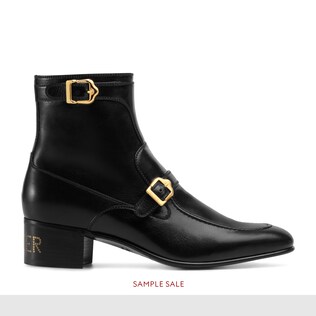 Leather boot with