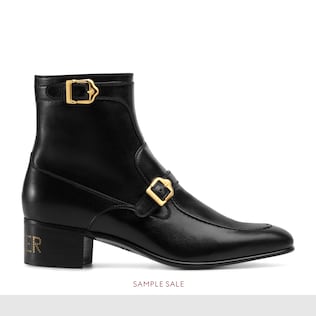 Stivale in pelle con