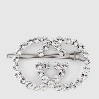 Barrette GG en cristaux