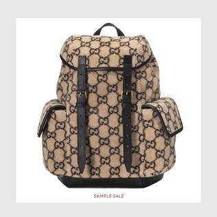 Small GG wool backpack