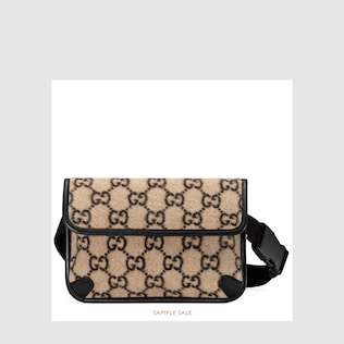 Gürteltasche aus Wolle mit GG Motiv