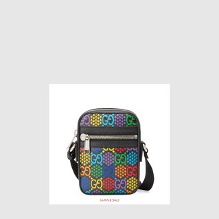Bolso de hombro con estampado GG psicodélico