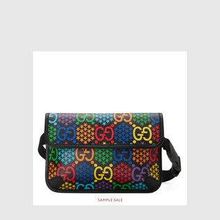 Riñonera con estampado GG psicodélico