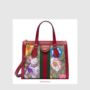 Kleiner Ophidia GG Shopper mit Flora-Print