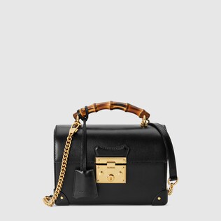 Sac à épaule Padlock en bambou petite taille