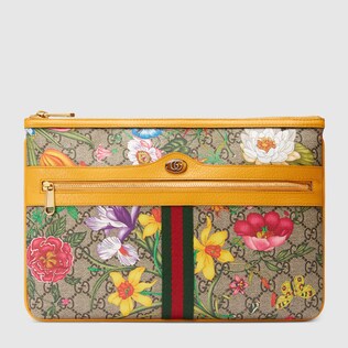 Ophidia GG Flora pouch