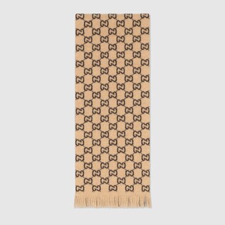 GG wool scarf