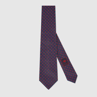 GG and shamrocks silk tie