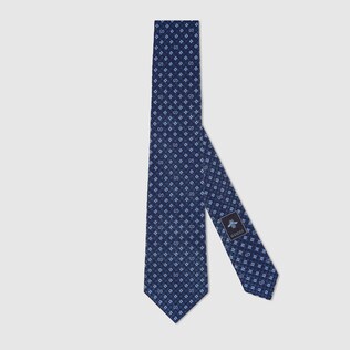 GG and shamrocks silk tie