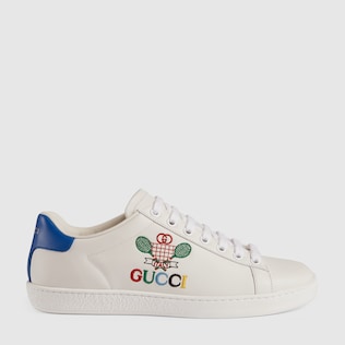 حذاء سنيكرز إيس بطبعة Gucci Tennis للنساء