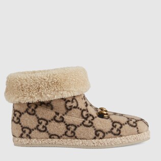 Stivaletto donna in lana GG