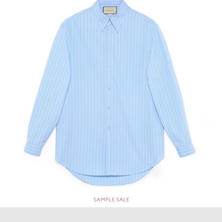 Chemise oversize en coton rayé