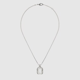 Collier avec lettre « O » en argent
