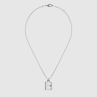 Collier avec lettre « B » en argent