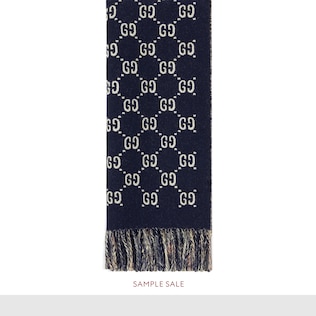 GG wool scarf