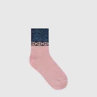 Socks with Interlocking G chain