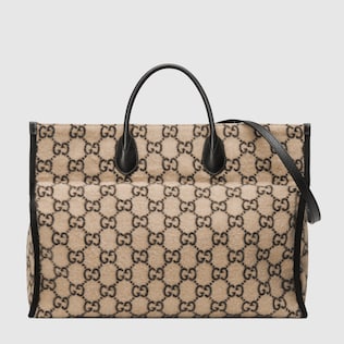 Shopper aus Wolle mit GG Motiv
