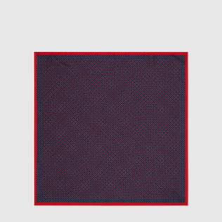 Carré de soie pour pochette GG et trèfles