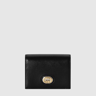 Leather card case wallet
