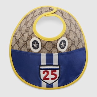 Baby GG bib with car motif