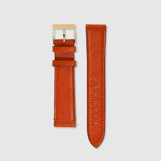 Grip leather watch strap, 38mm