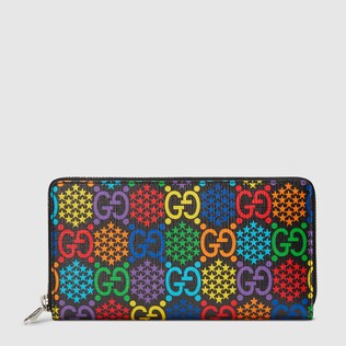 GG Psychedelic zip around wallet
