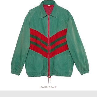 Veste oversize en jean avec bande Web