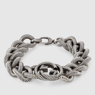 Pulsera de plata con GG