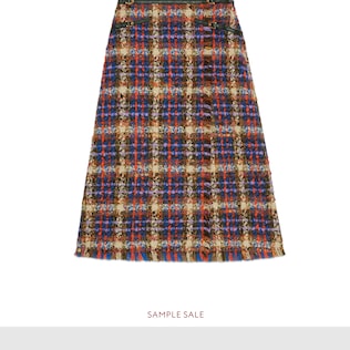 Tweed skirt with horseshoe