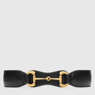 Leather belt with Horsebit