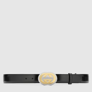 Ceinture en cuir avec boucle GG
