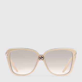 Lunettes de soleil carrées en acétate