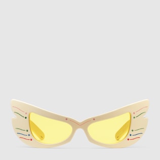 Sonnenbrille in Maskenform aus Azetat