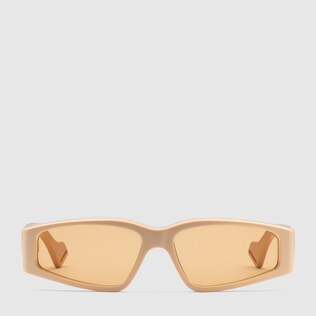Lunettes de soleil rectangulaires en acétate