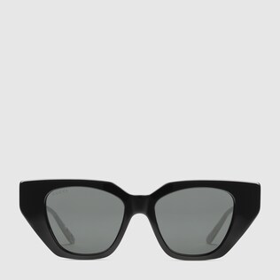 Sonnenbrille in Katzenaugenform aus Azetat
