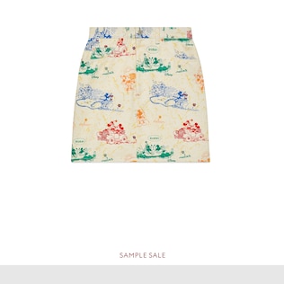 Disney x Gucci cotton drill skirt