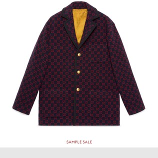 Jacke aus Wolle mit GG Motiv