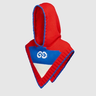 Wool hood with GG