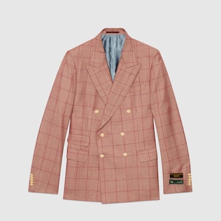 Veste en laine à carreaux New Signoria avec étiquettes