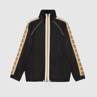 Übergroße Jacke aus technischem Jersey