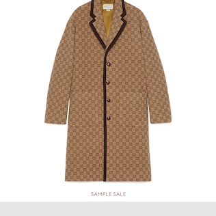 Cappotto in lana GG