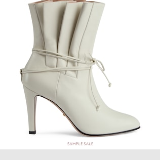Leather ankle boot