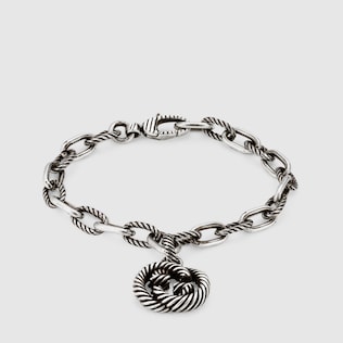 Bracelet en argent avec GG